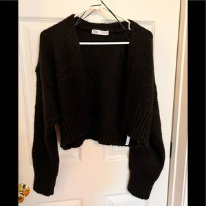 Like new Zara wool cropped cardigan
